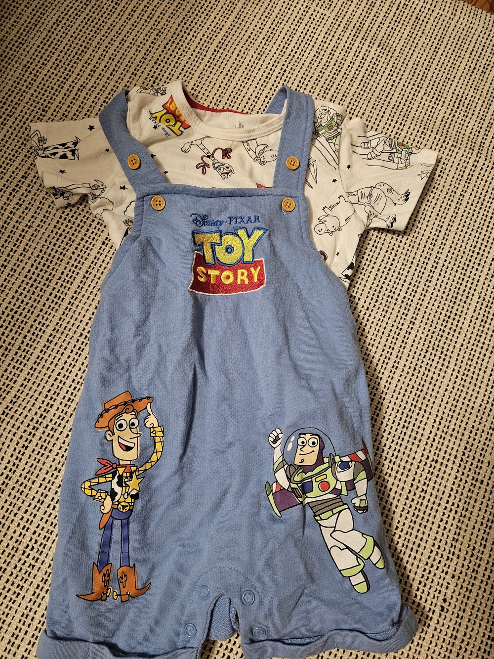 Disney Toy Story Blue and White Kids Matching Set - Picture 1 of 5